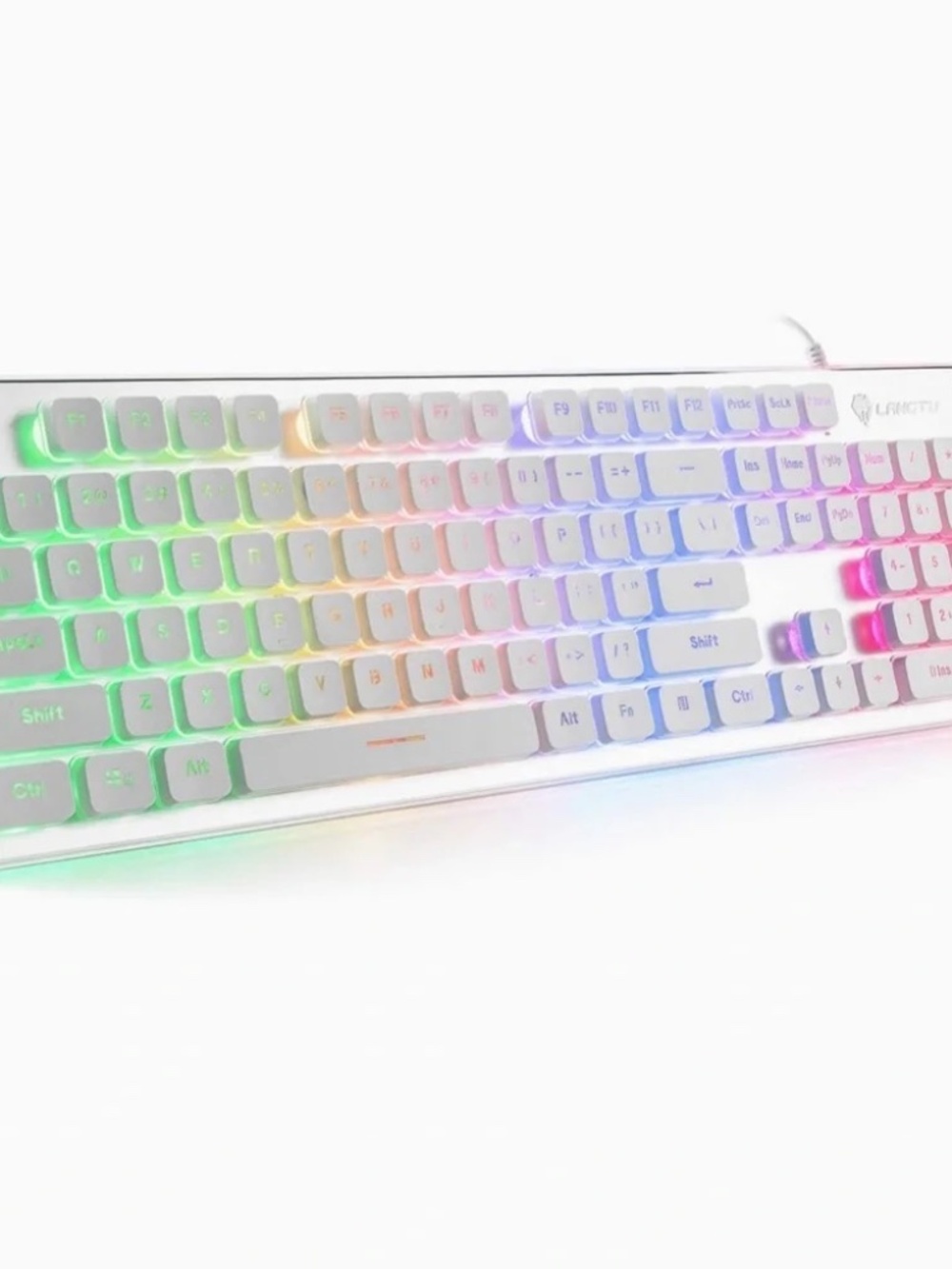 LANGTU Keyboard Lights On or Off USB for MAC and PC